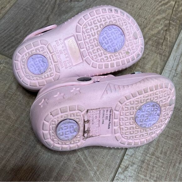 Baby Girl Toddler Pink Magical Unicorn Slip On Clogs Shoes Toddler Baby Size 4-5 - Picture 6 of 9